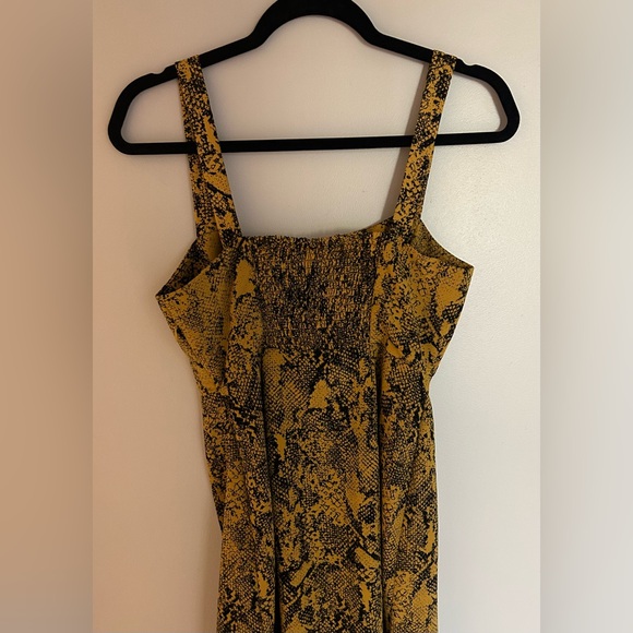 Yellow and Black Snakeskin Sanctuary Sundress Size Small - Picture 4 of 8